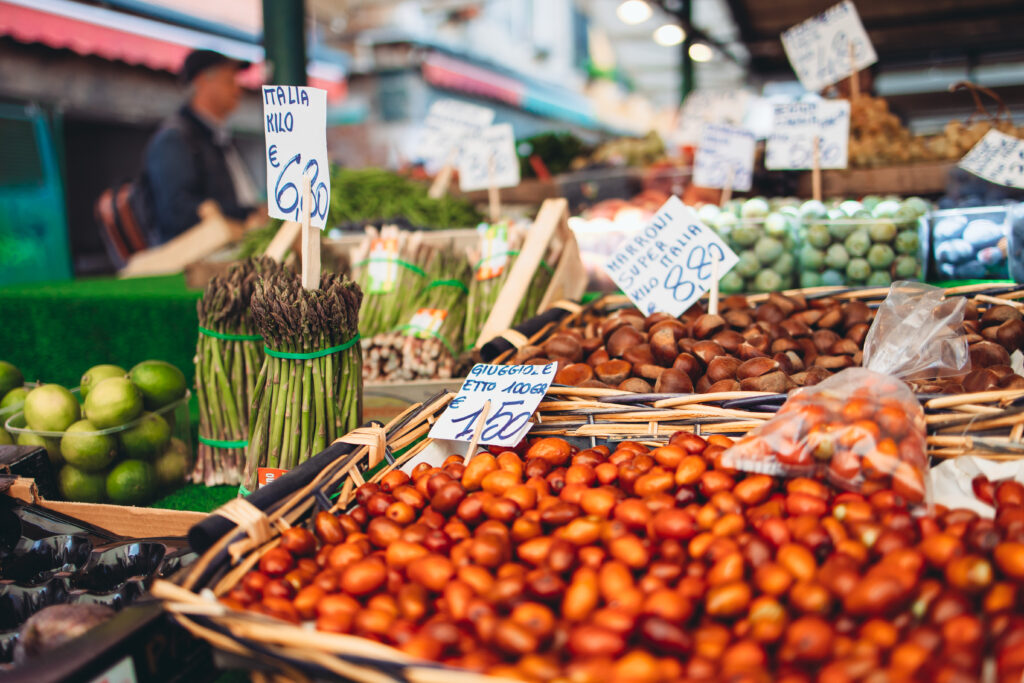 The Rialto market in Venice